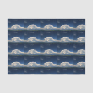 Witte Pluizige Wolk Tissuepapier