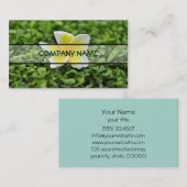 Witte Plumeria 2 Visitekaartje (Voorkant / Achterkant)