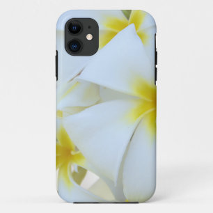 Witte Plumeria Bloemen iPhone 11 Hoesje