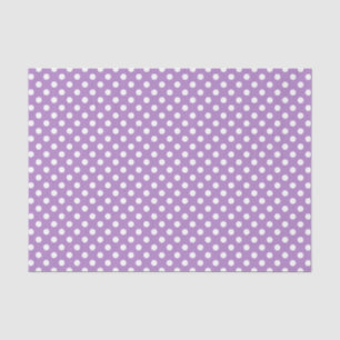 Witte poka Dots op Thistle Paars Tissuepapier