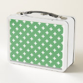 Witte polka kruist groen (Achterkant)