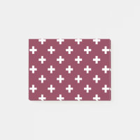 Witte polka kruist op moerbei