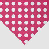 Witte polka stippen op kermis tissuepapier (Detail)