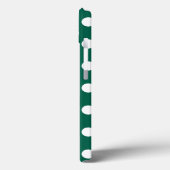 Witte polka stippen op sage green Hoesje-Mate iPho Case-Mate iPhone Case (Achterkant / Links)