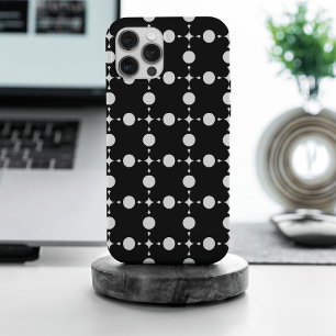 Witte polka stippen, Stippenpatroon, Stippen, Gest iPhone 15 Pro Max Hoesje
