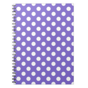 Witte polkstippen op de rand notitieboek