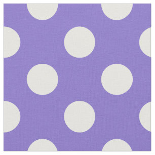 Witte polkstippen op de rand stof