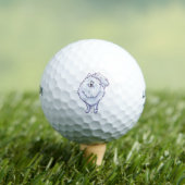Witte pommeren Gifts & Accessoires Golfballen (Insitu Shirt)