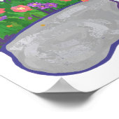 Witte pommeren Gifts & Accessoires Poster (Hoek)