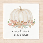 Witte pompoen Baby shower Servet