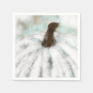 Witte pompoen cocktail servetten