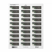 Witte Pompoen en Baby's Breath Rustieke Herfst Etiket (Full Sheet)