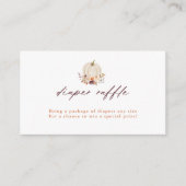 Witte pompoen en paars luierspoeling informatiekaartje (Voorkant)