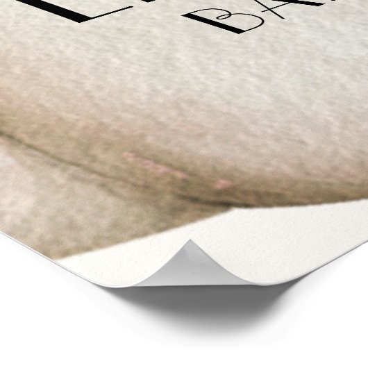 Witte Pompoen Herfst Baby shower Welkom Poster (Hoek)