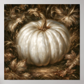 Witte Pompoen Poster