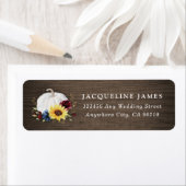 Witte Pompoen Zonnebloem Rozen Gouden Herfst Bruil Etiket (Insitu)