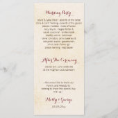 witte pompoenen herfst oogsten bruiloft programma' programma (Achterkant)