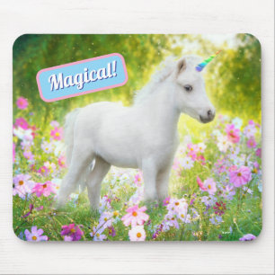 Witte Pony Eenhoorn Muismat