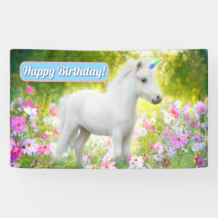 Witte Pony Eenhoorn Spandoek