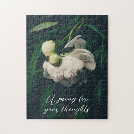 Witte pony legpuzzel (Verticaal)
