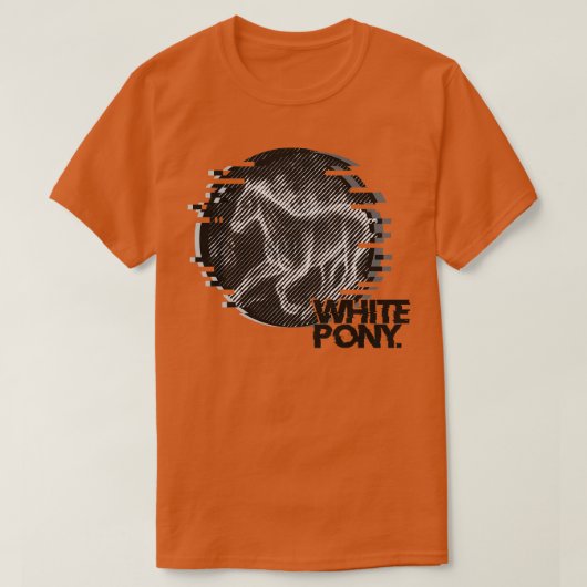 Witte Pony T-shirt (Design voorkant)