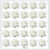 Witte pony's sticker (Vel)