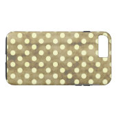  witte pooldots Case-Mate iPhone case (Achterkant (Horizontaal))