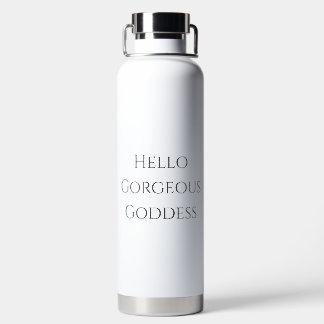 Witte prachtige Goddess waterfles