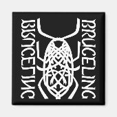 Witte Print Vierkante Magneet (Voorkant)