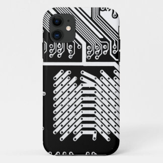 Witte printplaat Oh mijn! iPhone 11 Hoesje