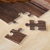 Witte Puppies in een mand Legpuzzel (Zijkant)