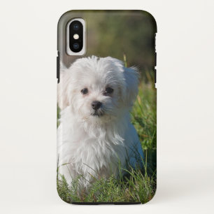 Witte puppy iPhone x hoesje