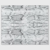 Witte Python Slangenhuid Print Cadeaupapier (Vlak)