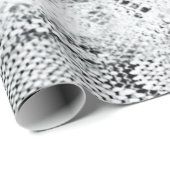 Witte Python Slangenhuid Print Cadeaupapier (Rol Hoek)