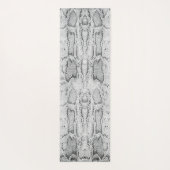 Witte Python Slangenhuid Print Yoga Mat (Achterkant)