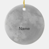 Witte Raketschip Keramisch Ornament (Achterkant)