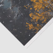 Witte Ram Staande Op Snowy Mountain Decoupage Tissuepapier (Detail)