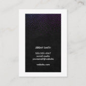 Witte rand / Glamour patroon Visitekaartje (Achterkant)