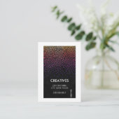 Witte rand / Glamour patroon Visitekaartje (Staand voorkant)