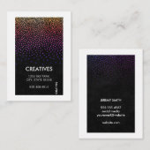 Witte rand / Glamour patroon Visitekaartje (Voorkant / Achterkant)