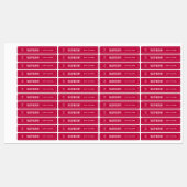 Witte rand Logo en Aangepaste kleur toevoegen Prod Labels (Vel)