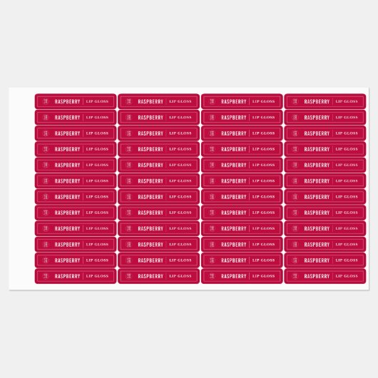 Witte rand Logo en Aangepaste kleur toevoegen Prod Labels (Vel)