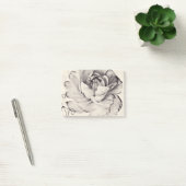 Witte Ranunculus Flower Black achtergrond Post-it® Notes (Kantoor)