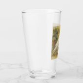 Witte Raven Aquarel Glas (Rechts)