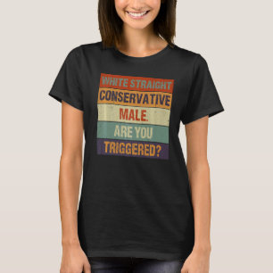Witte rechte conservatieve man ben je triggere t-shirt
