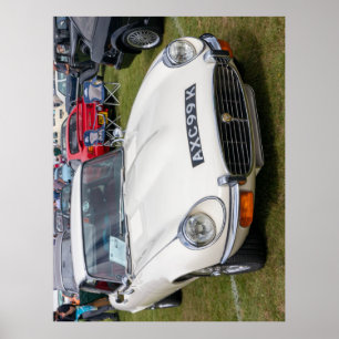witte reeks 3 Jaguar E type 2+2 Poster
