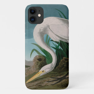 Witte Reiger Birds of America Audubon Print iPhone 11 Hoesje