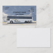 witte reisbus visitekaartje (Voorkant / Achterkant)