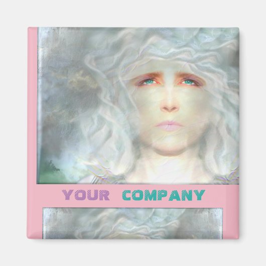 Witte renaissance magneet (Voorkant)