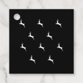 Witte rendiervis bedankjes labels (Voorkant)